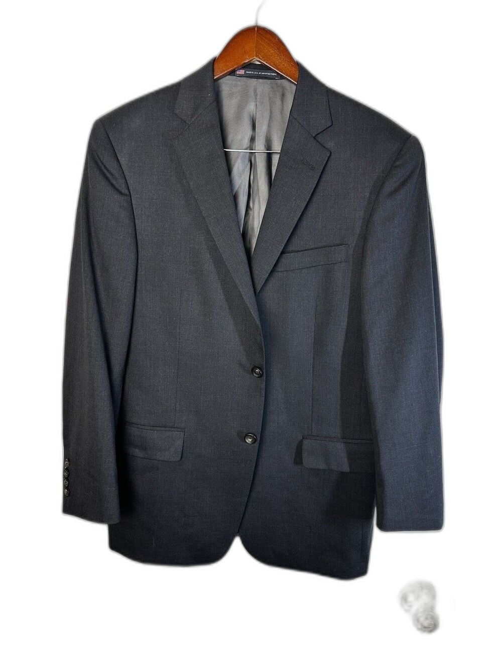 Hart Schaffner Marx Blazer Dark Gray 42R USA Made